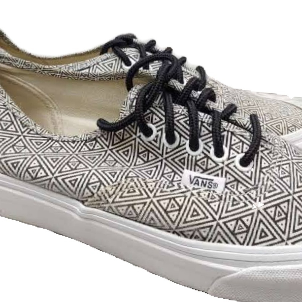 Vans Unisex (Wm 7.5/Men 9) Slim Geometric Sneakers Black/White*Priced to Sell** - Picture 6 of 9